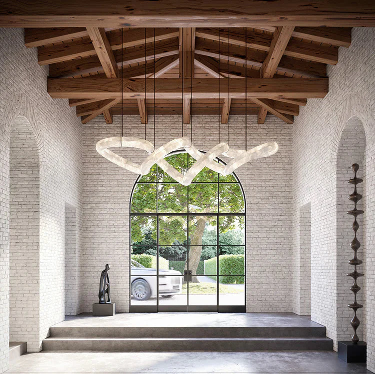 Infinity 12 & 16 Alabaster Pendant Light - Image 2