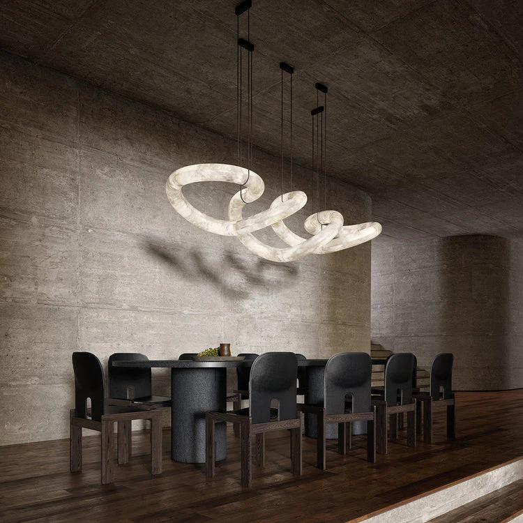 Infinity 12 & 16 Alabaster Pendant Light - Image 5