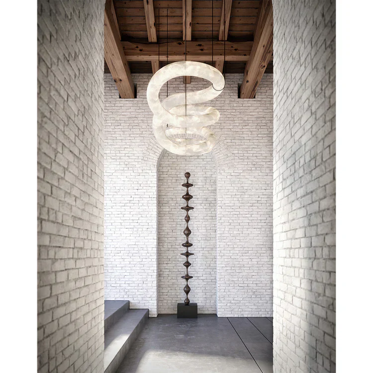 Infinity 12 & 16 Alabaster Pendant Light - Image 8