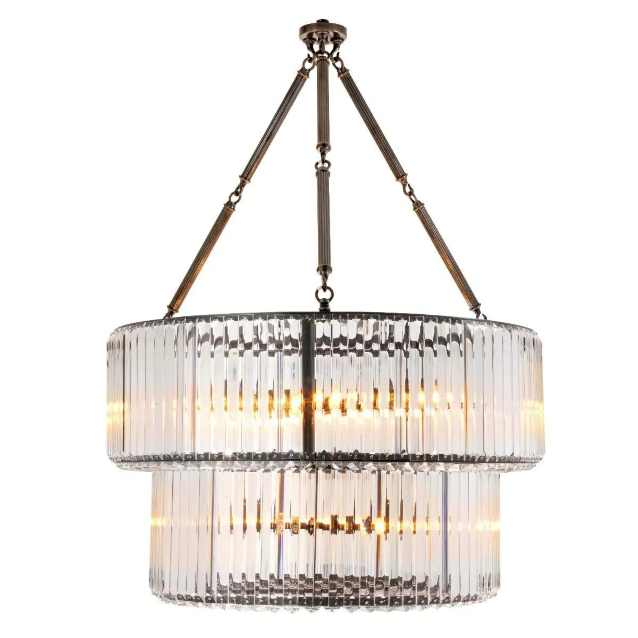 Infinity Double Modern Chandeliers (Bronze/Nickel Finish) - Image 2
