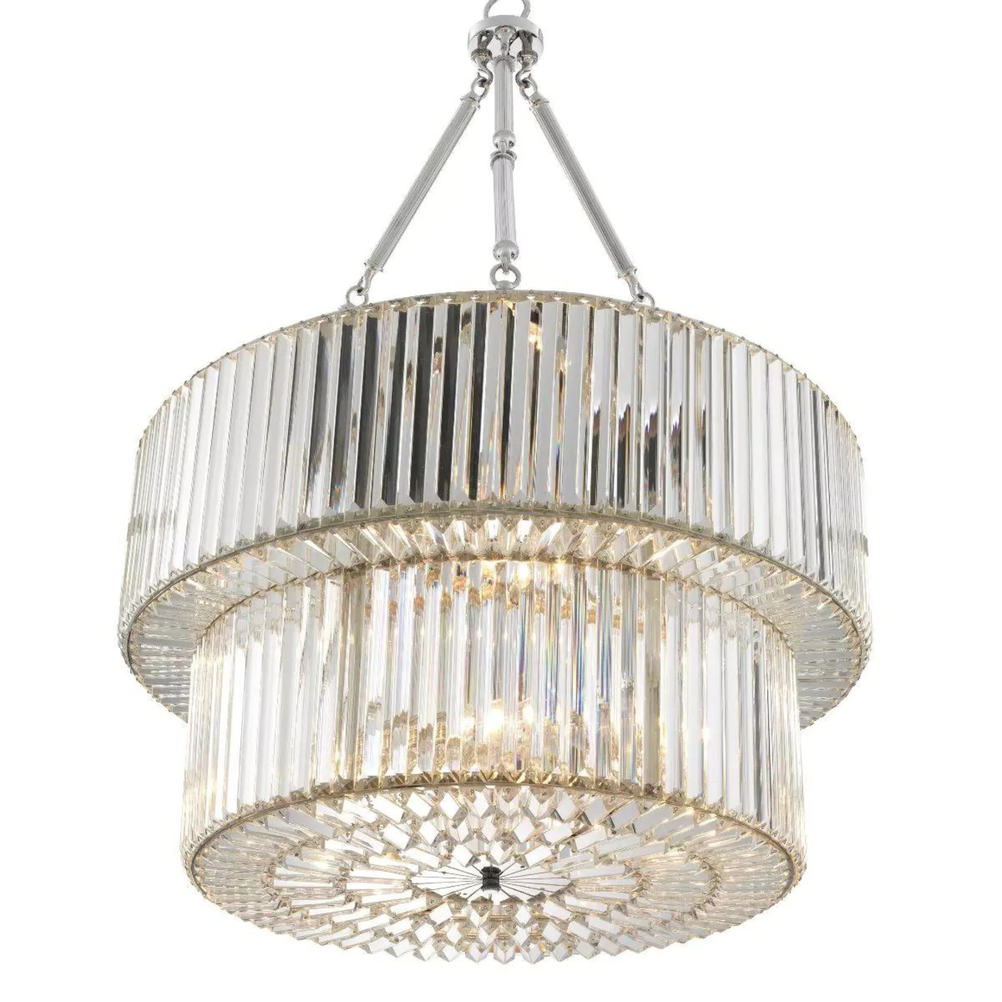 Infinity Double Modern Chandeliers (Bronze/Nickel Finish) - Image 3