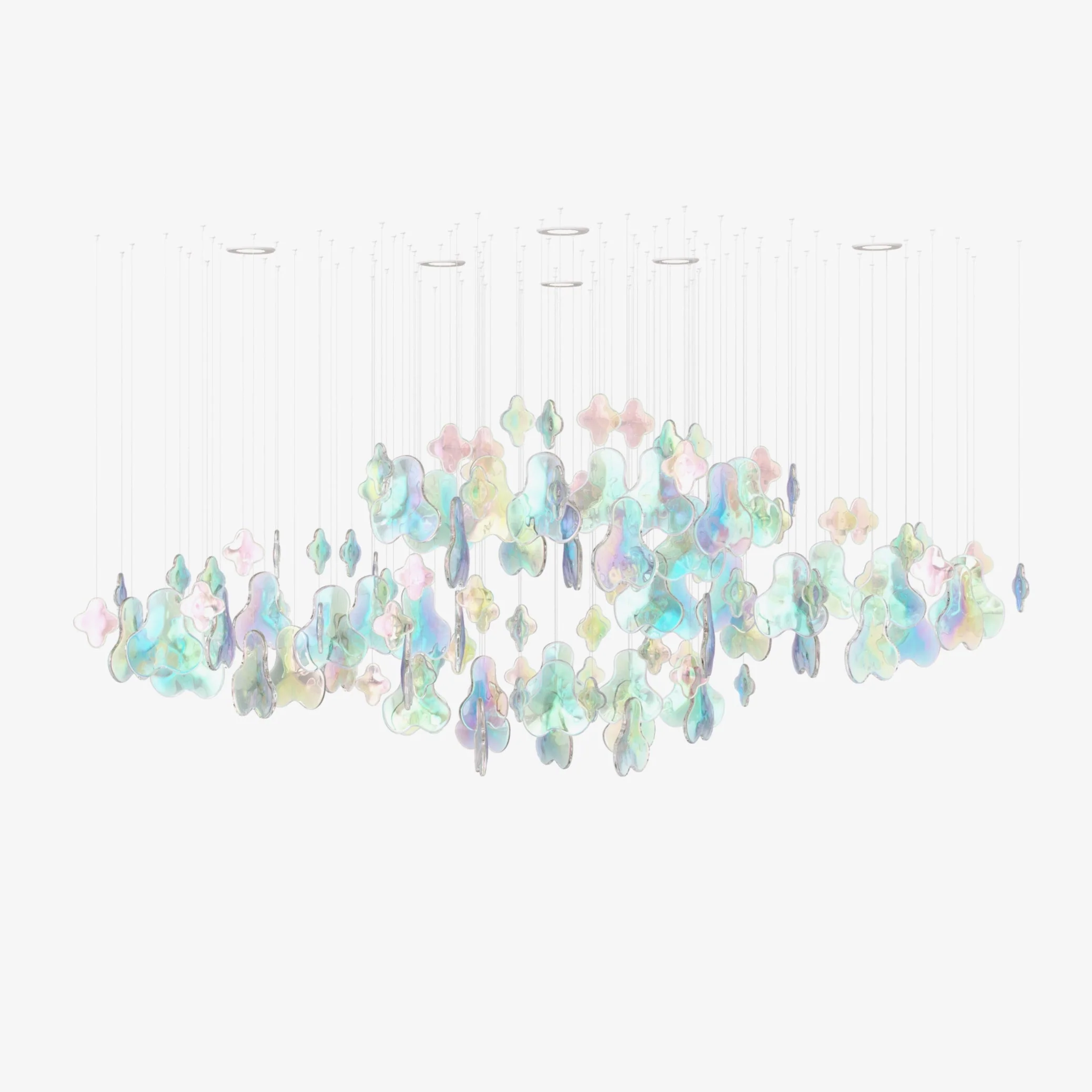 Iris Iridescent Blossom Chandelier - Image 2