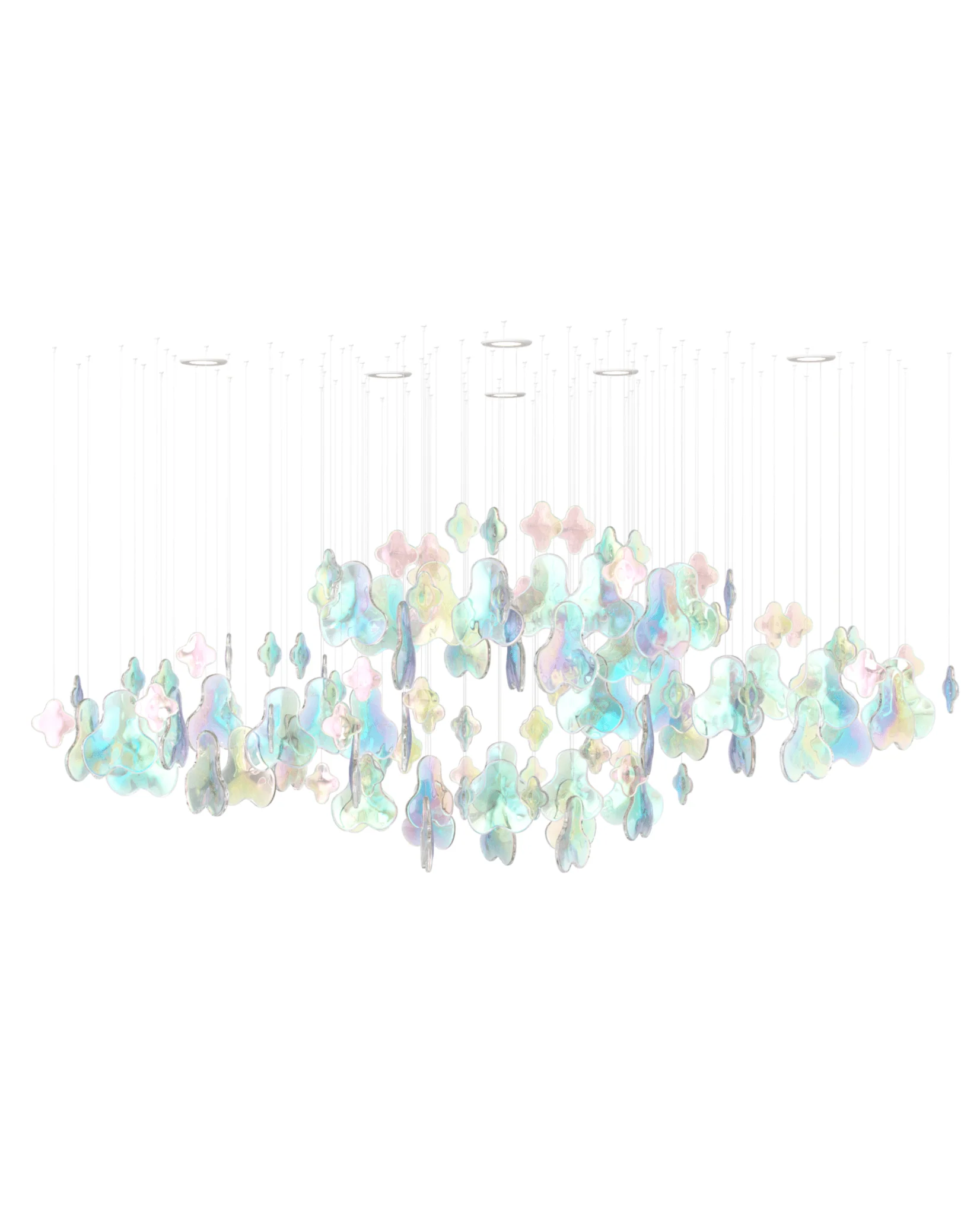 Iris Iridescent Blossom Chandelier - Image 3