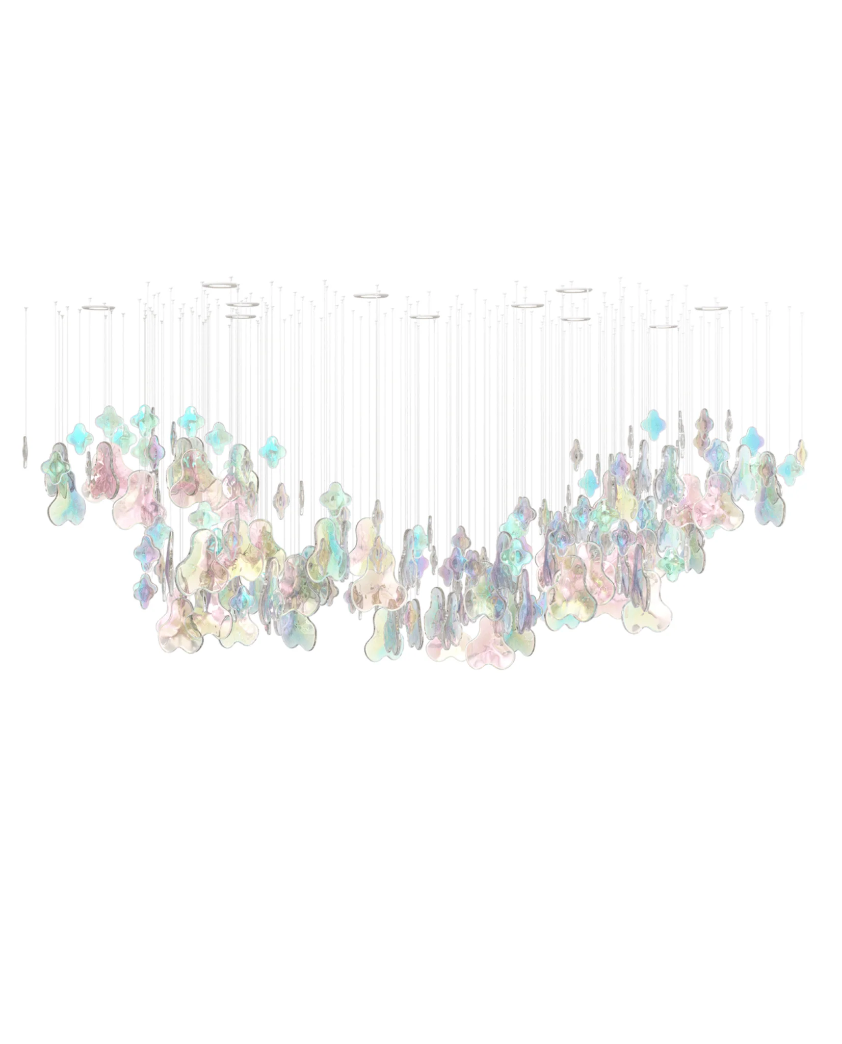 Iris Iridescent Blossom Chandelier - Image 4