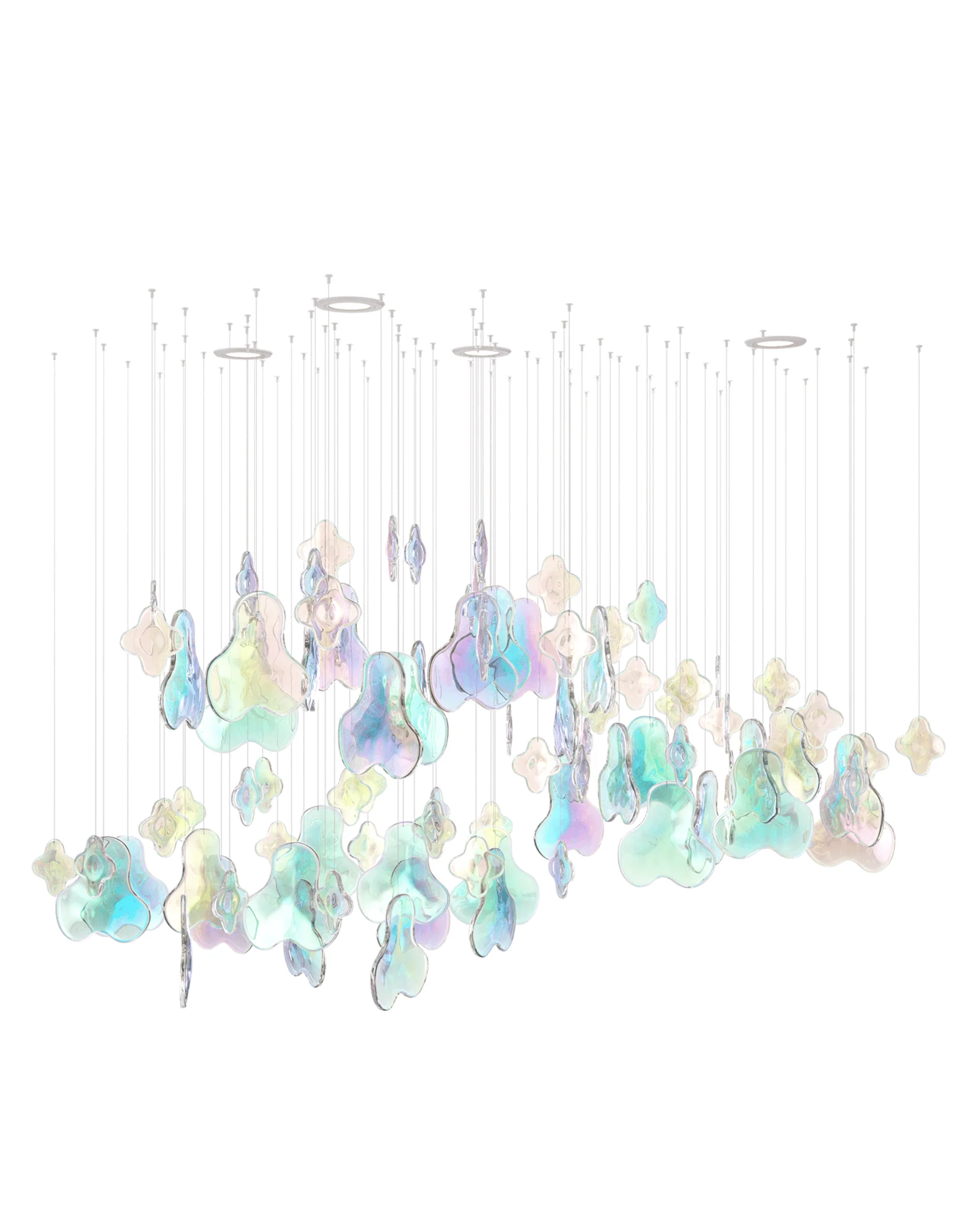 Iris Iridescent Blossom Chandelier - Image 5