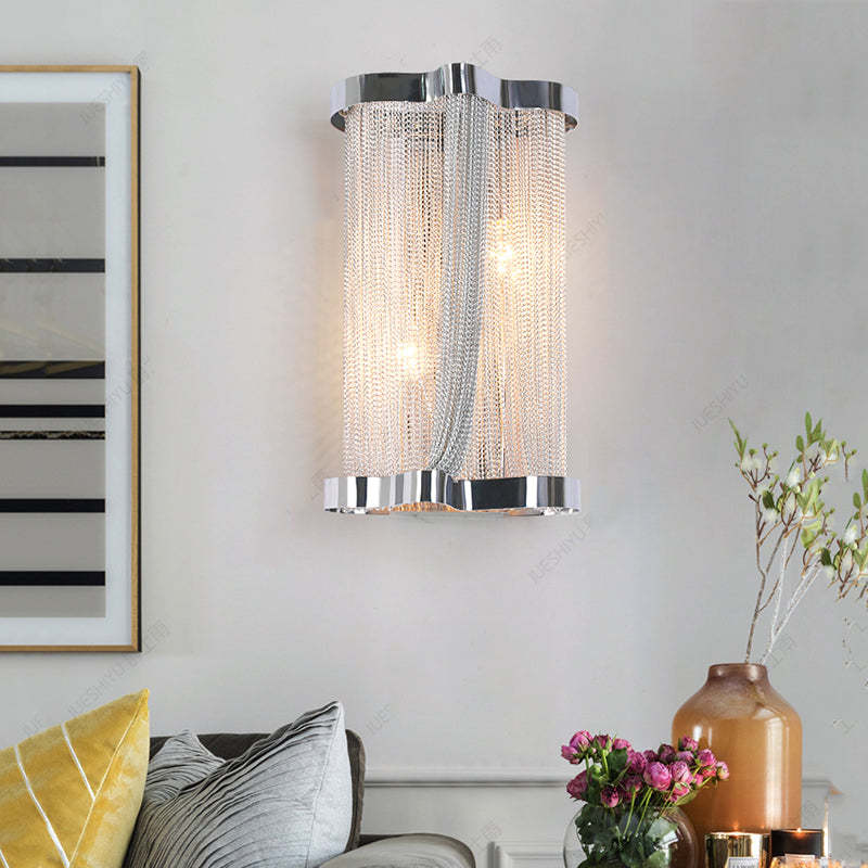Irregular Chain Tassel Wall Sconce 14.1"H - Image 3