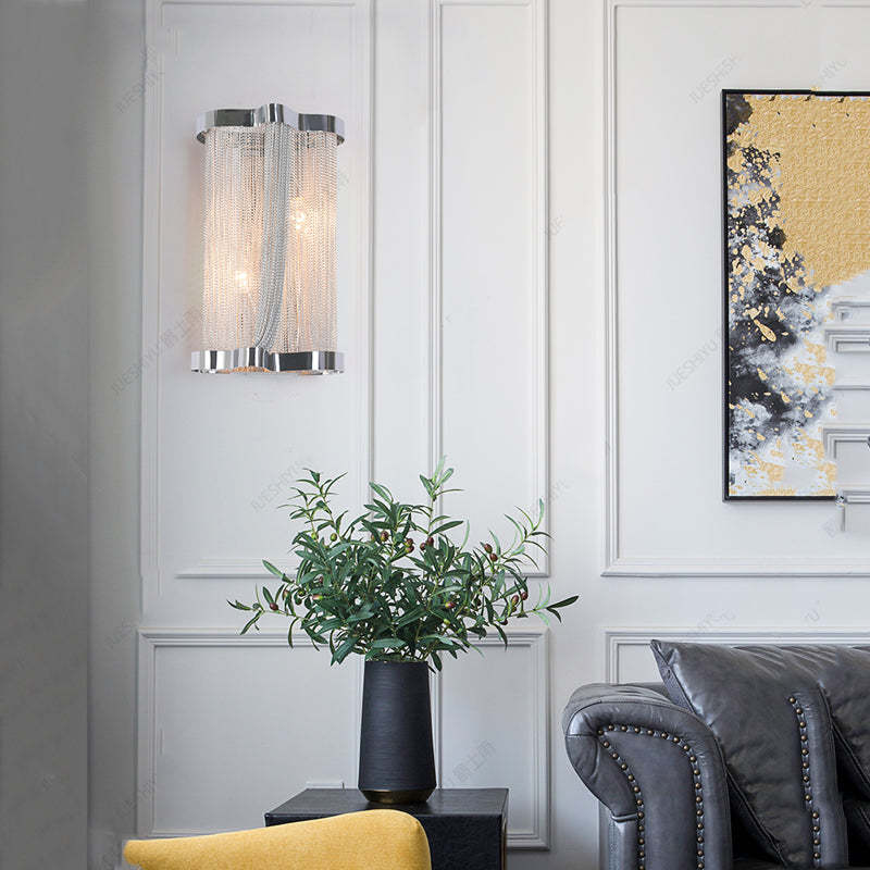 Irregular Chain Tassel Wall Sconce 14.1"H - Image 5