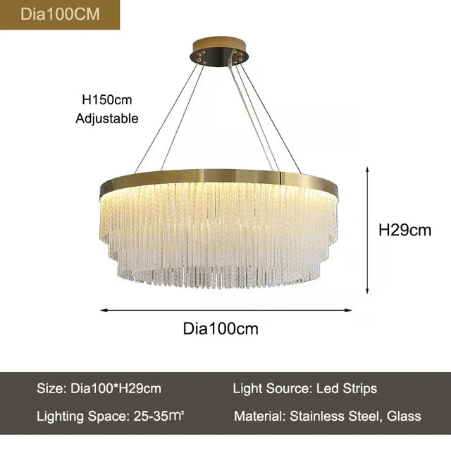 Iver Glass Modern Chandelier - Image 16