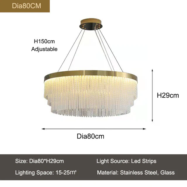 Iver Glass Modern Chandelier - Image 7