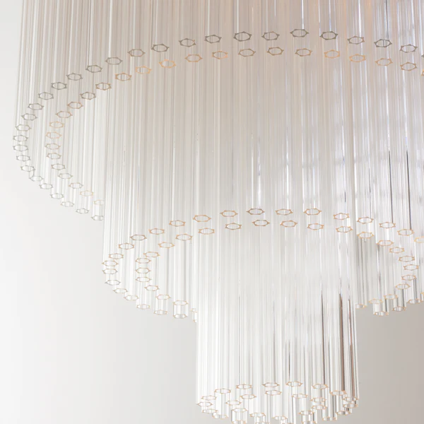 Jade Glass Chandelier - Image 2