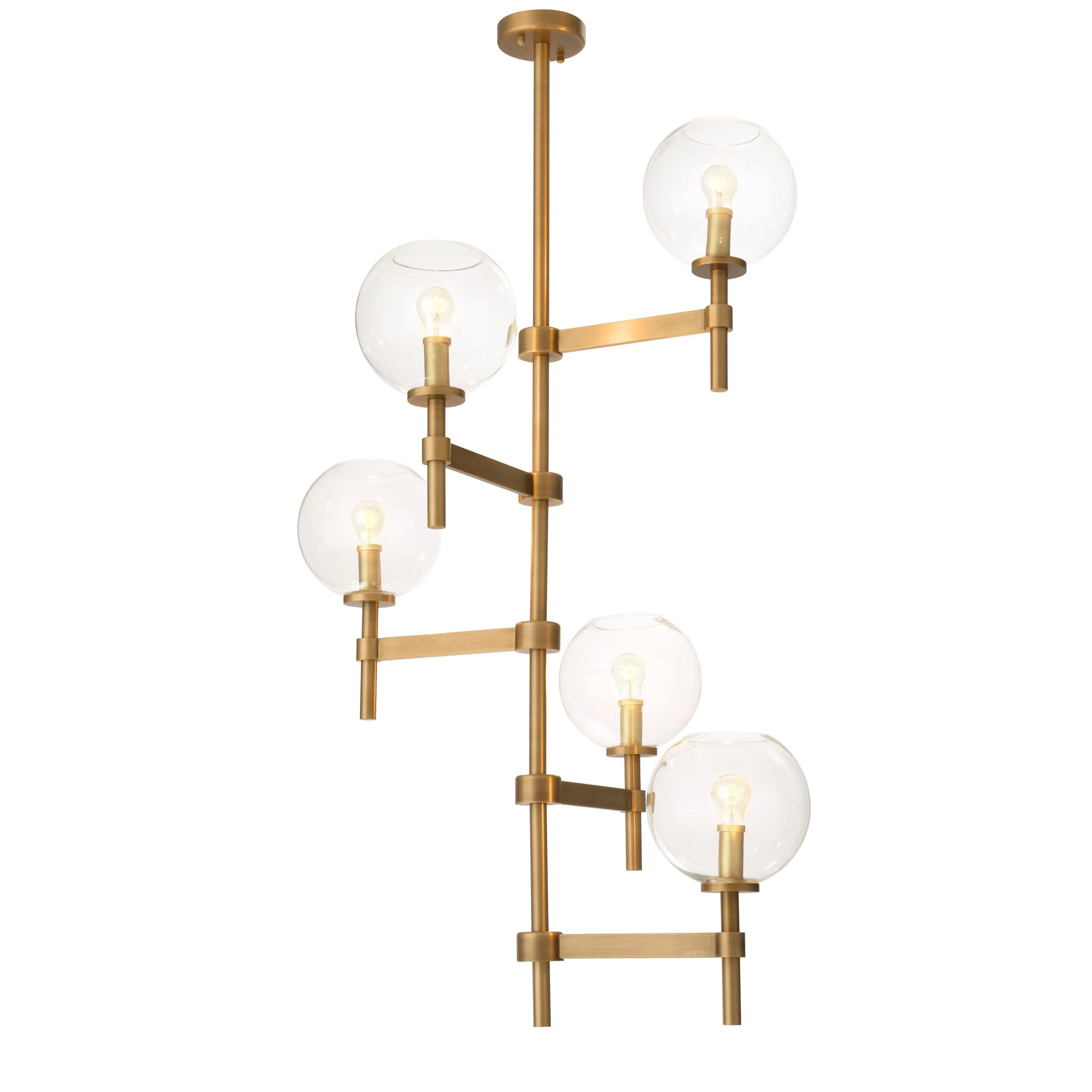 Tango Modern Brass Chandelier [S/T/L] - [Brass] - Image 4