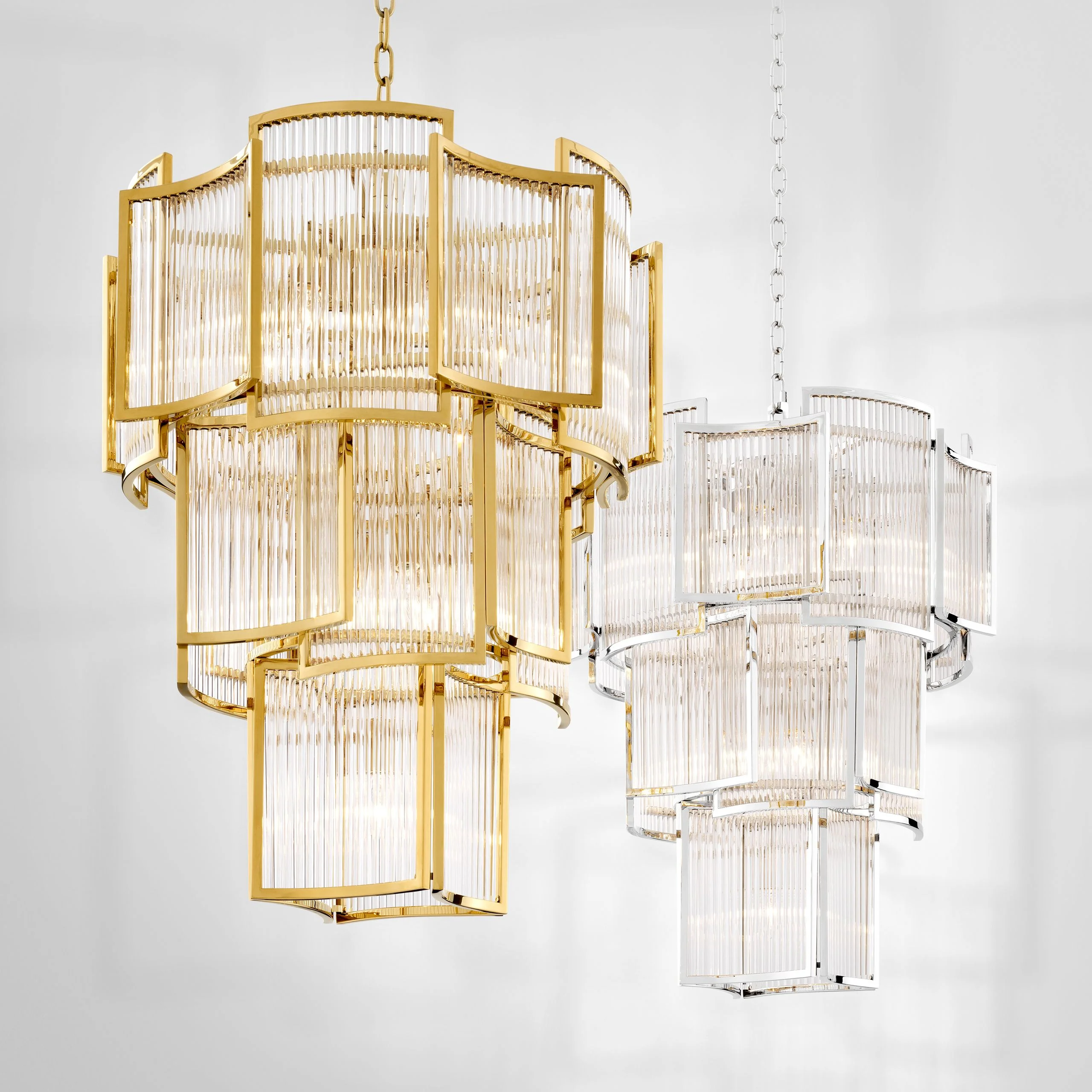 Jet Set Modern Chandelier - [Gold/Nickel/Antique Brass] - Image 12
