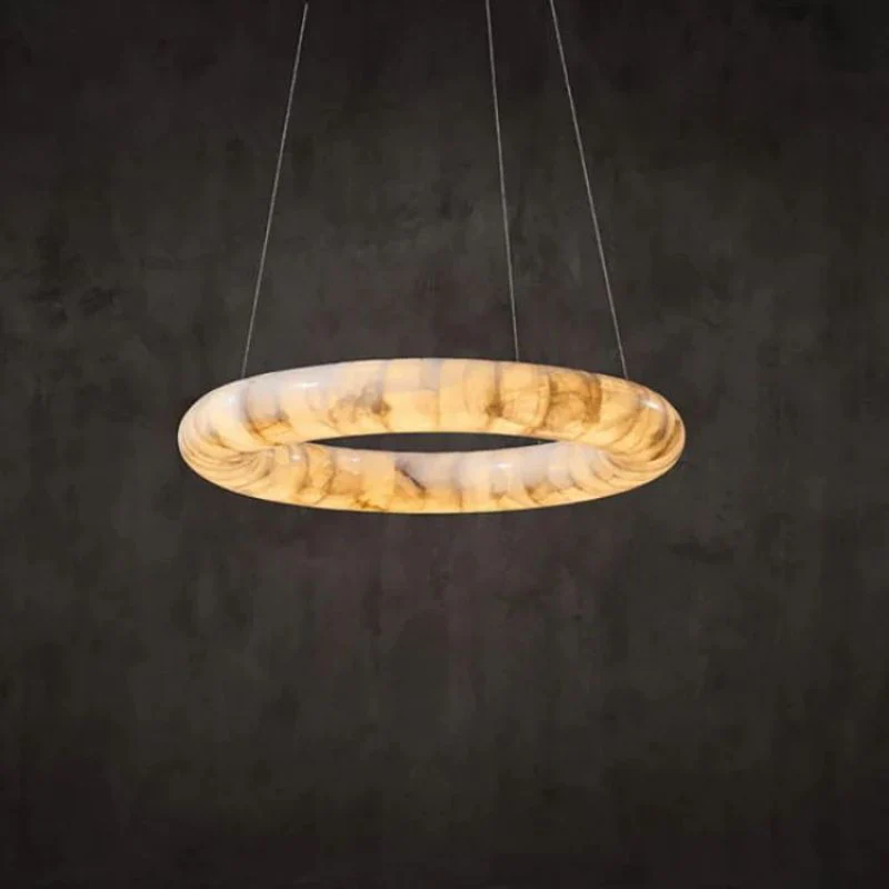 Karen Alabaster Ring Chandelier - Image 11