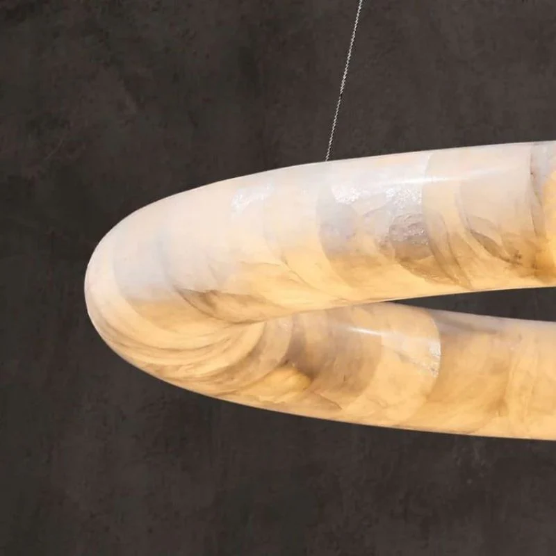 Karen Alabaster Ring Chandelier - Image 8