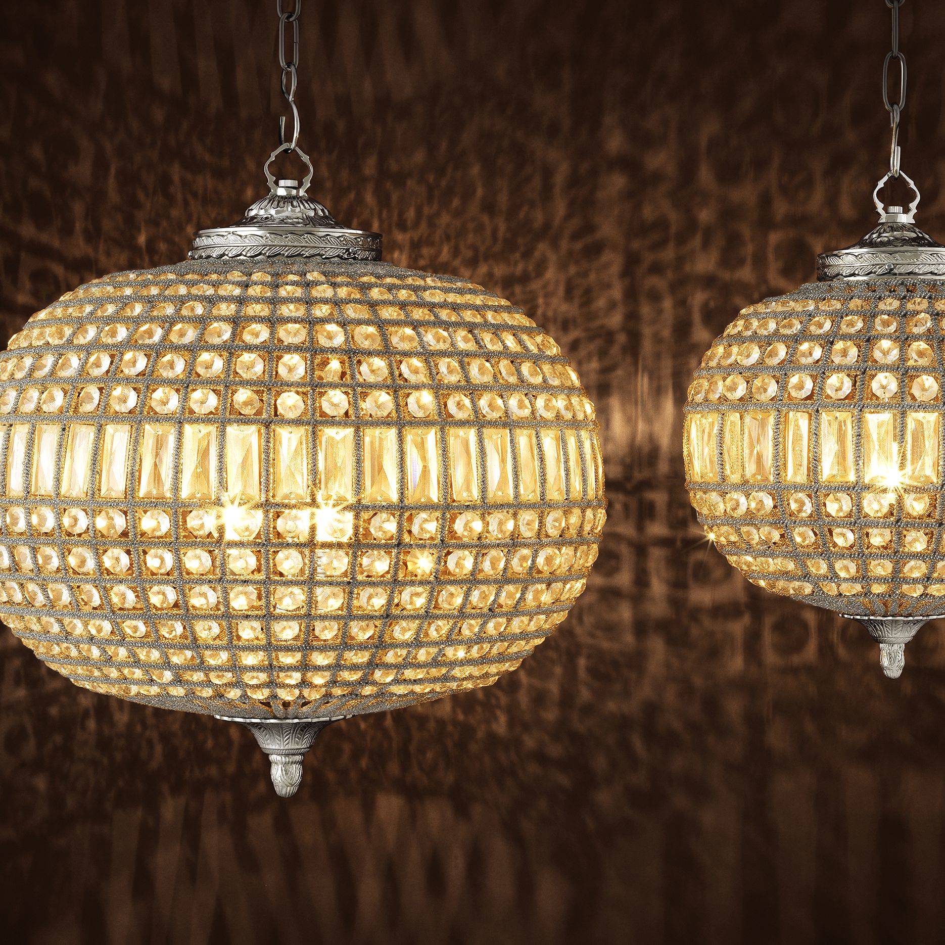 Kasbah Oval M Modern Chandelier - [Nickel] - Image 3