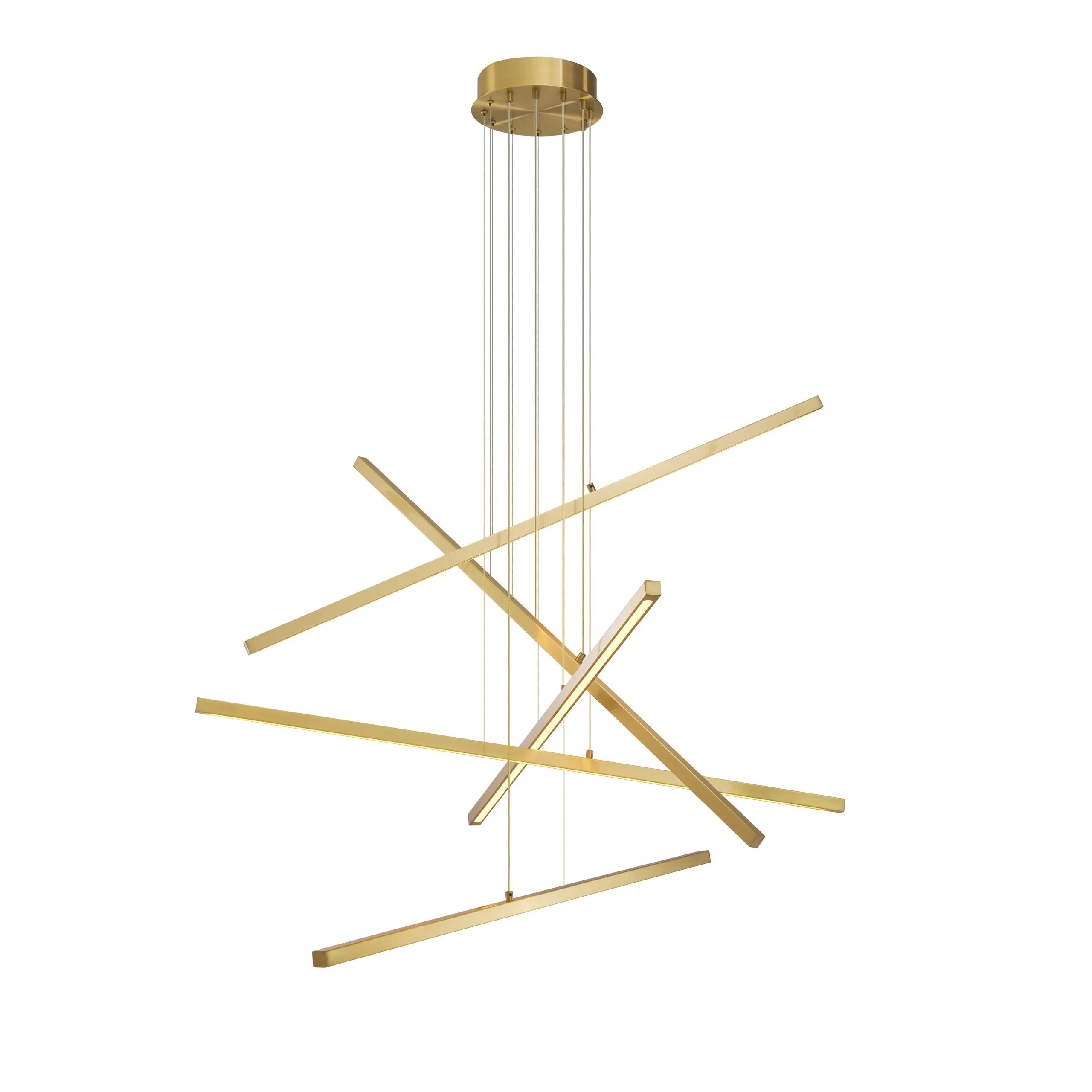 Kimpton Modern Brass Chandelier - Image 2