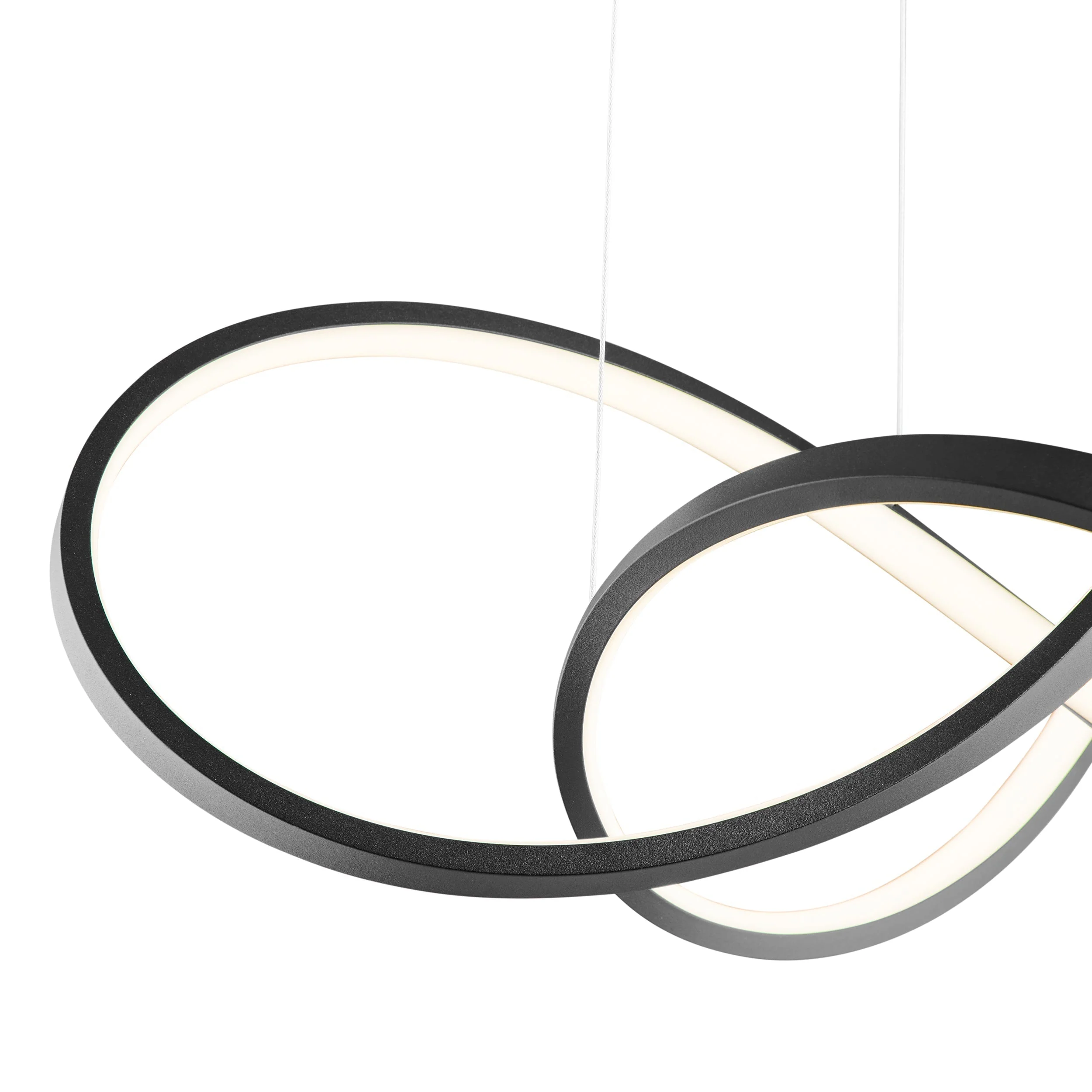 Knotted LED Dimmable Chandelier // Black - Image 5