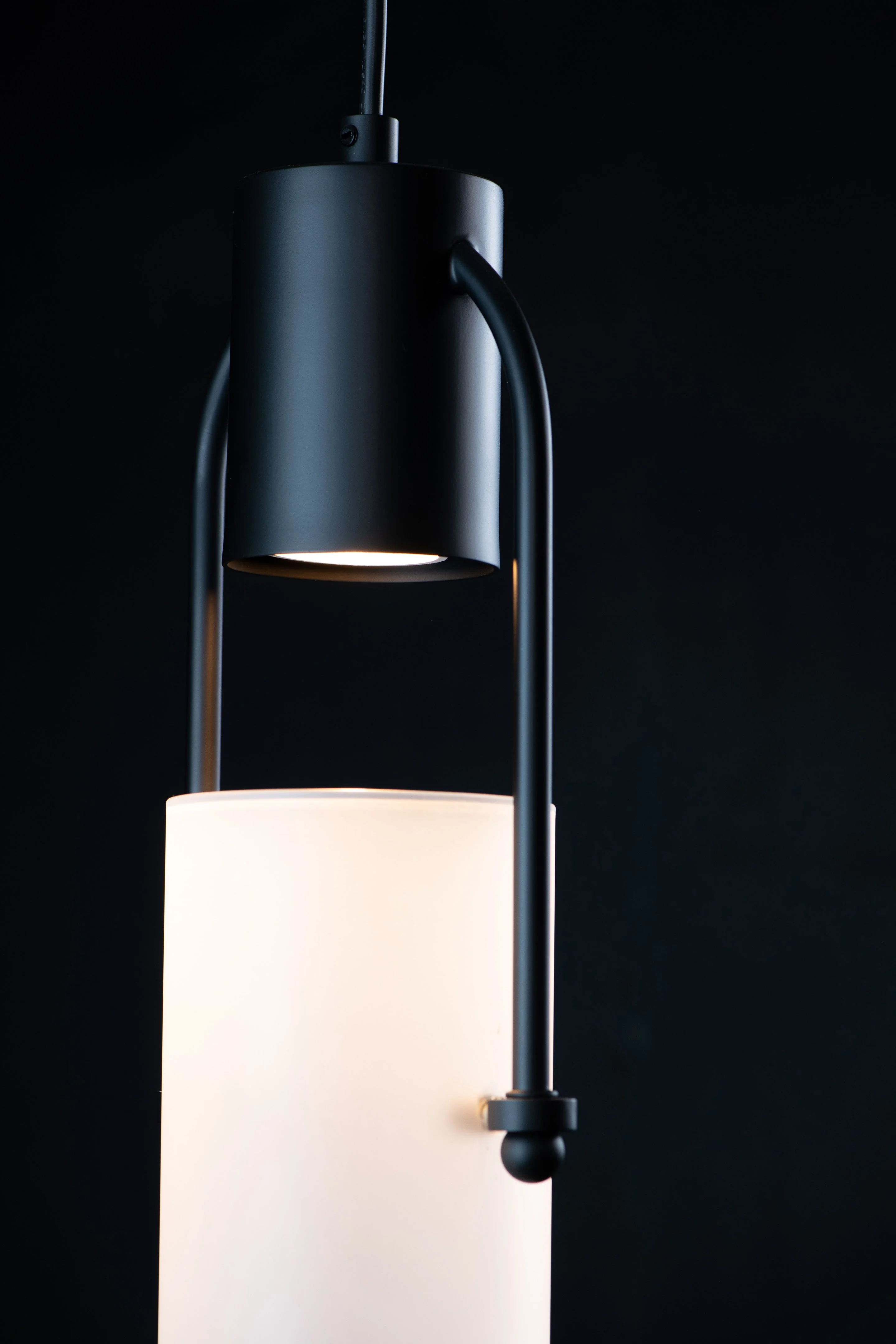 Knox Matte Black Modern Pendant - Image 3
