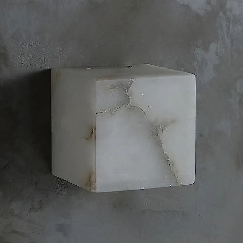 Cube Alabaster Wall Lamp - Image 3