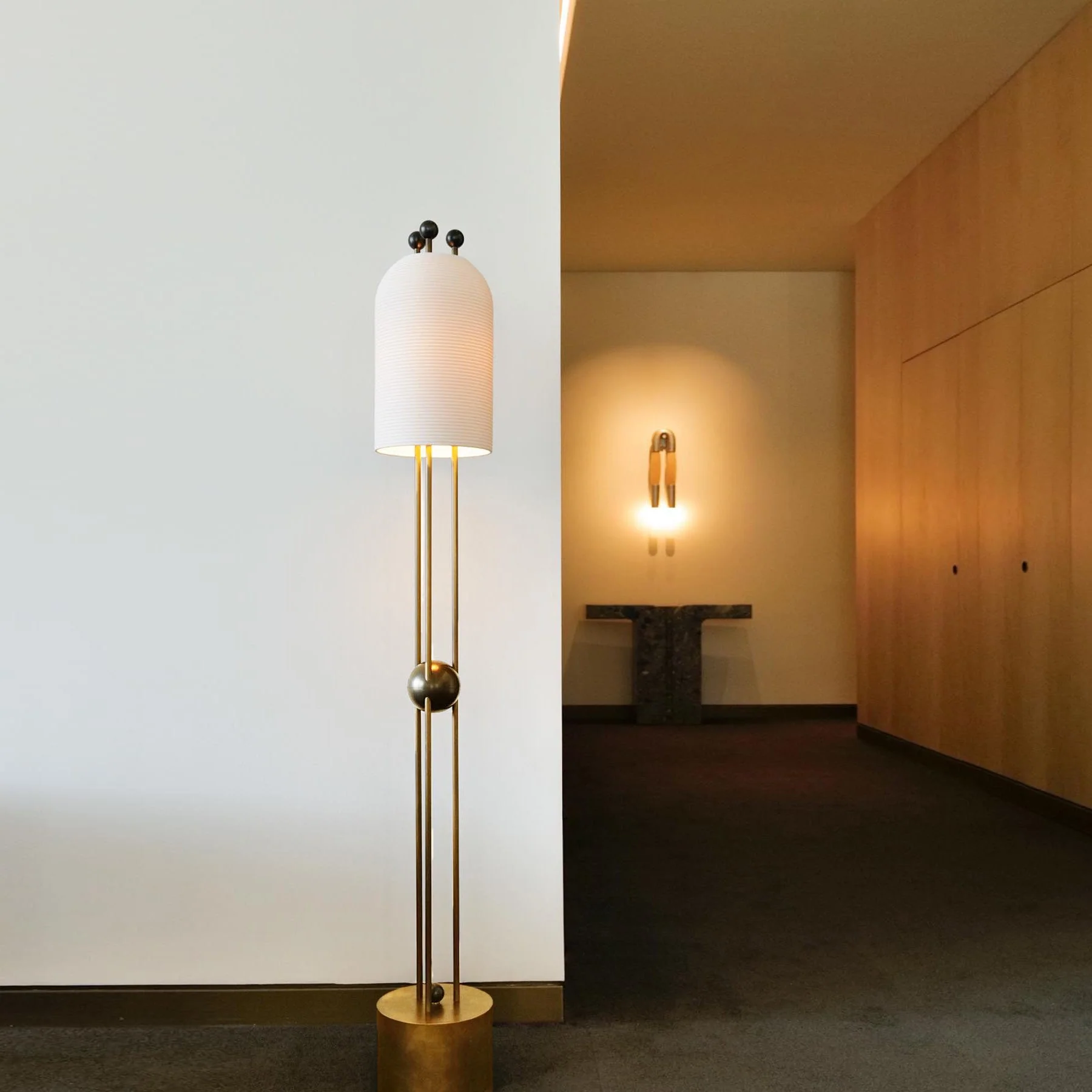 Lantern Glass Floor Lamp - Image 2