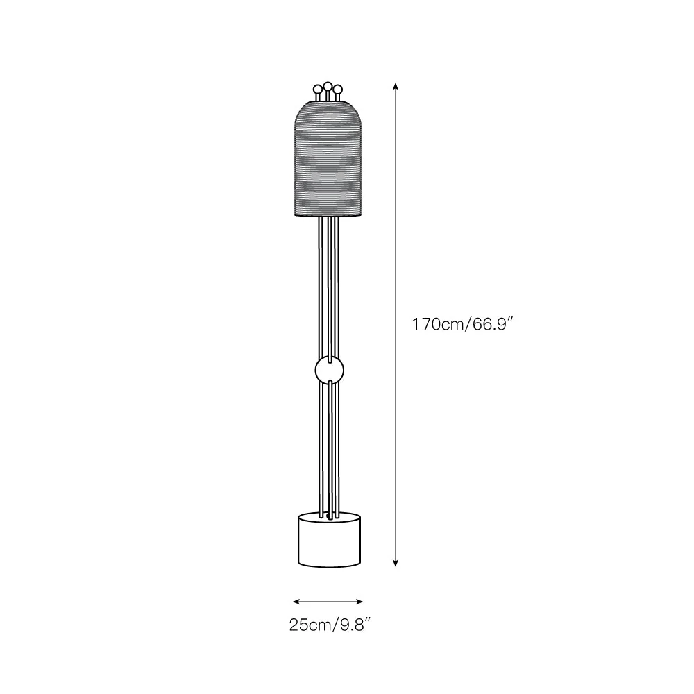 Lantern Glass Floor Lamp - Image 3