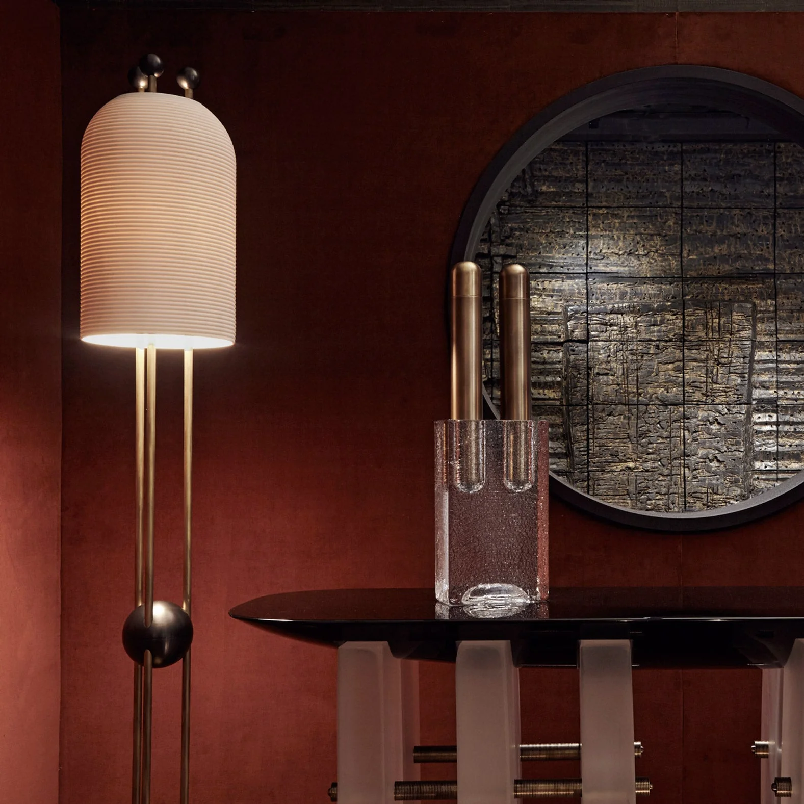 Lantern Glass Floor Lamp - Image 8