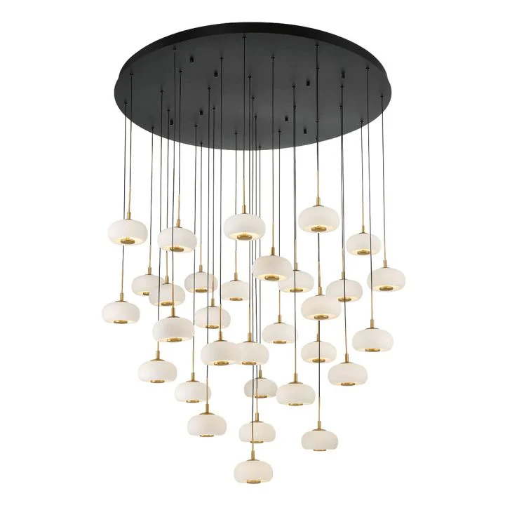 Lanterns Glass 31 Light Round LED Chandelier - Image 2