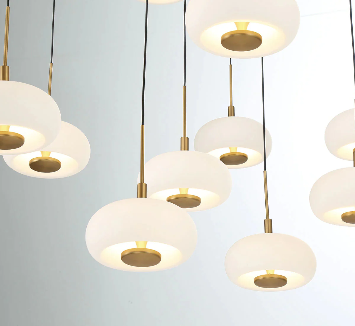 Lanterns Glass 9 Light Round LED Chandelier - Image 5