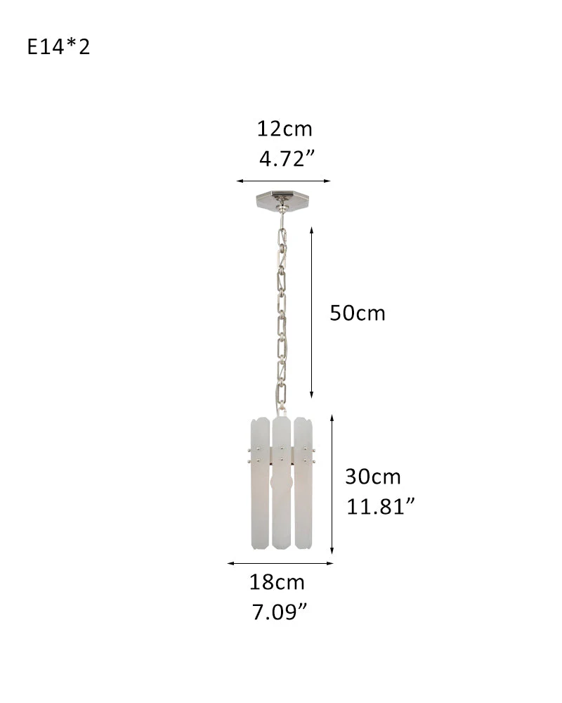 Large Alabaster Rectangular Chandelier Wide 40“ 45” with Chrome Frame for dining room - Image 24