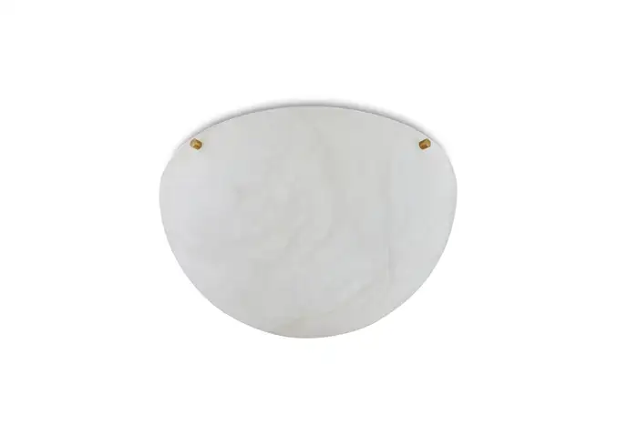 Large 'Moon 4' Alabaster Wall or Ceiling Lamp Flush Mount - Image 9