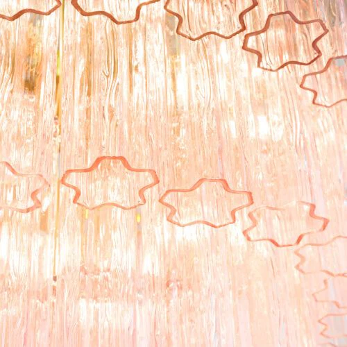 Large Treviso Murano Chandelier 31.5" - Image 14