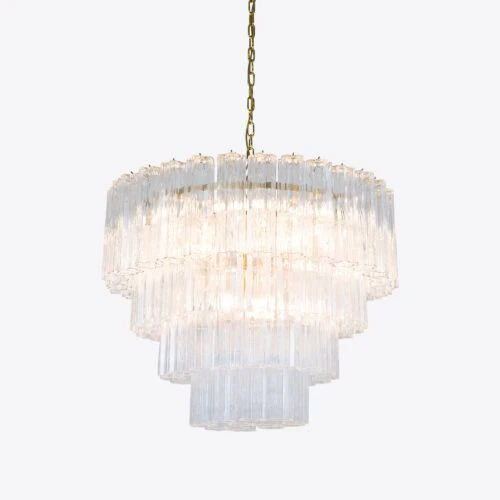 Large Treviso Murano Chandelier 31.5" - Image 5