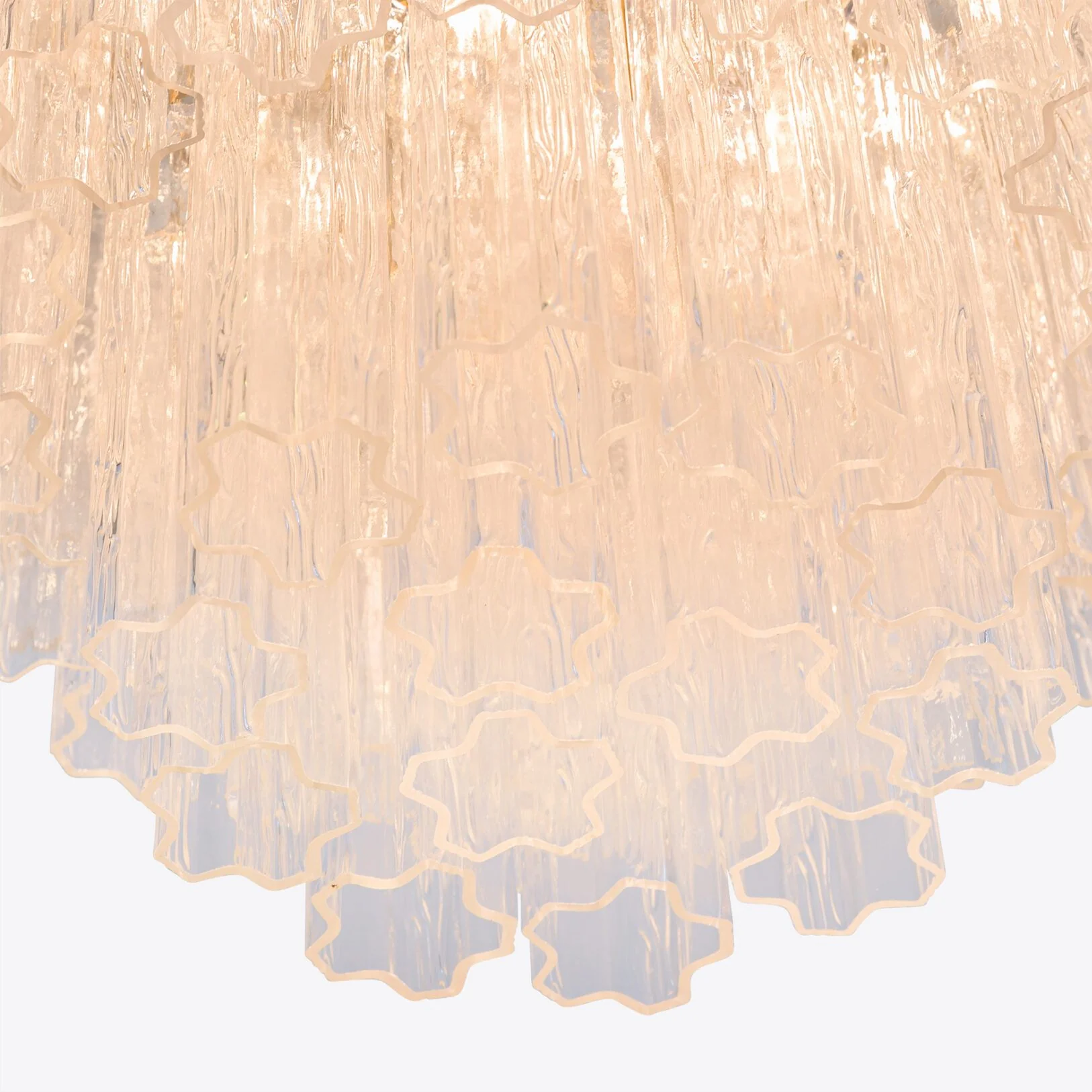 Large Treviso Murano Chandelier 31.5" - Image 9