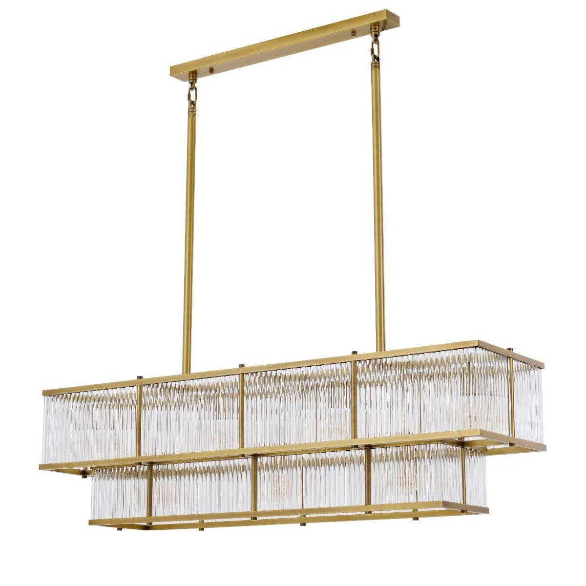 Montparnasse Modern Brass Chandelier - [Brass] - Image 2
