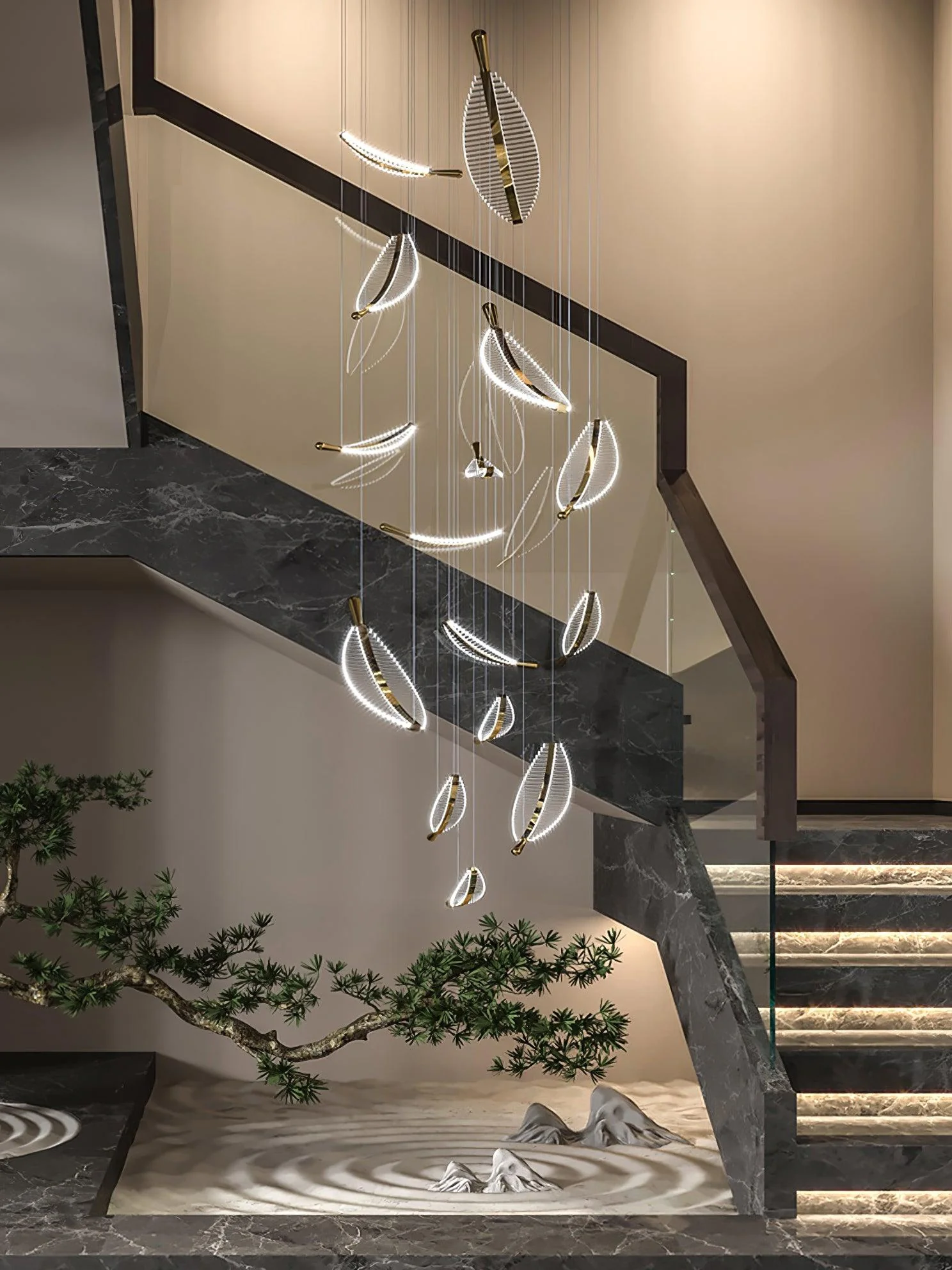 Leaf LED Chandelier - Image 25