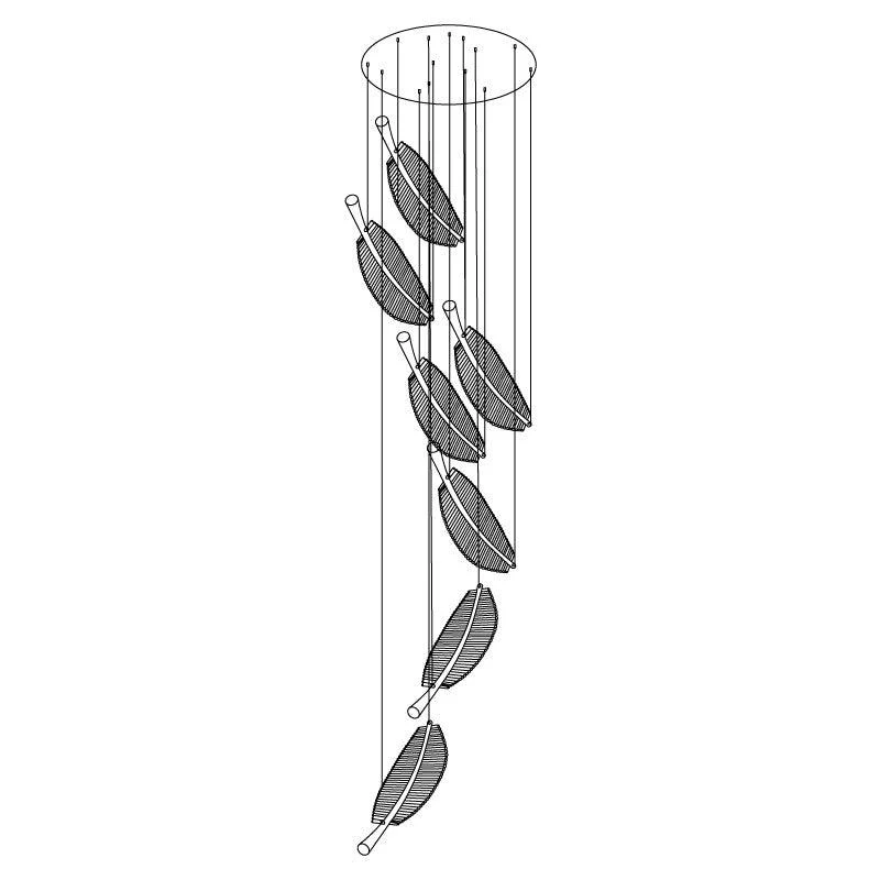 Leaf LED Chandelier - Image 33