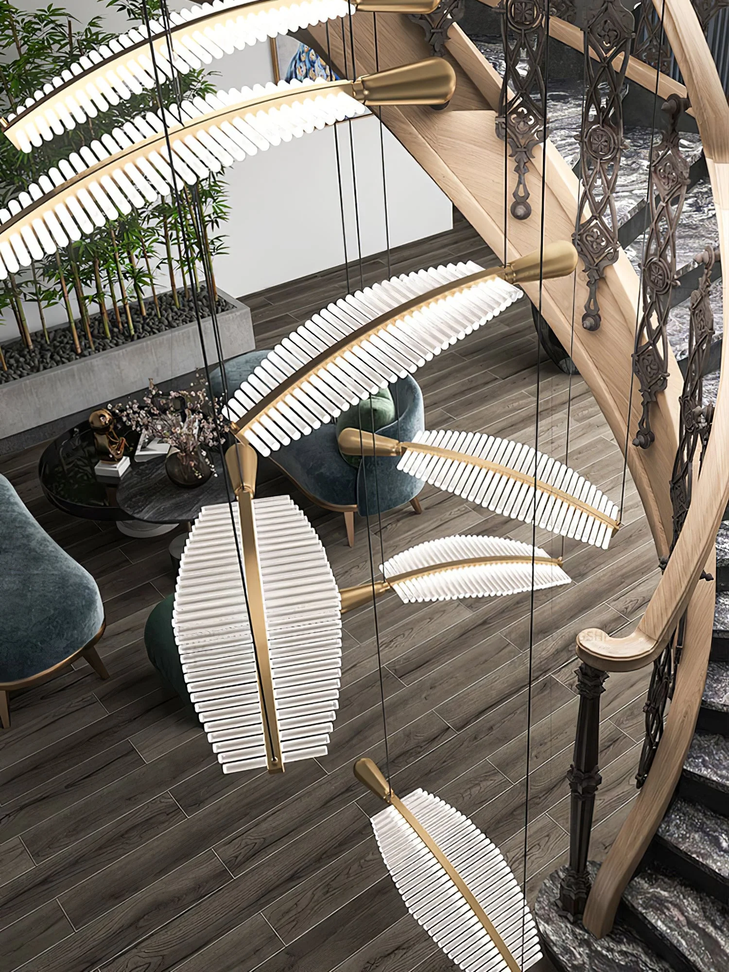 Leaf LED Chandelier - Image 53