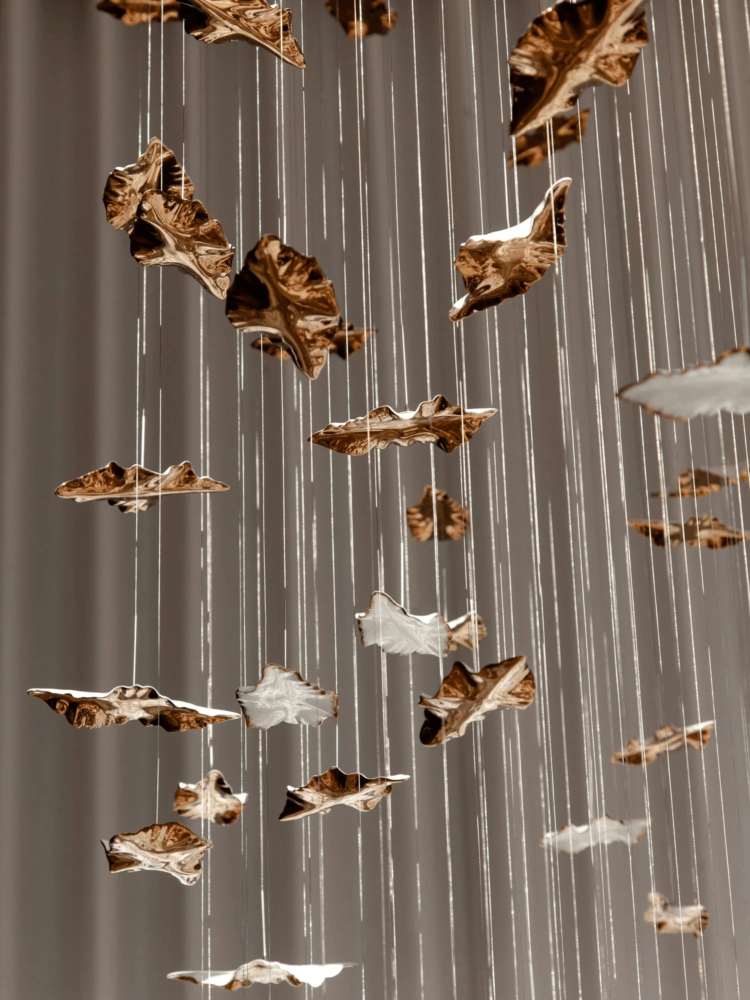 Leaf Twisted Sculptural Customize Chandelier - Image 13