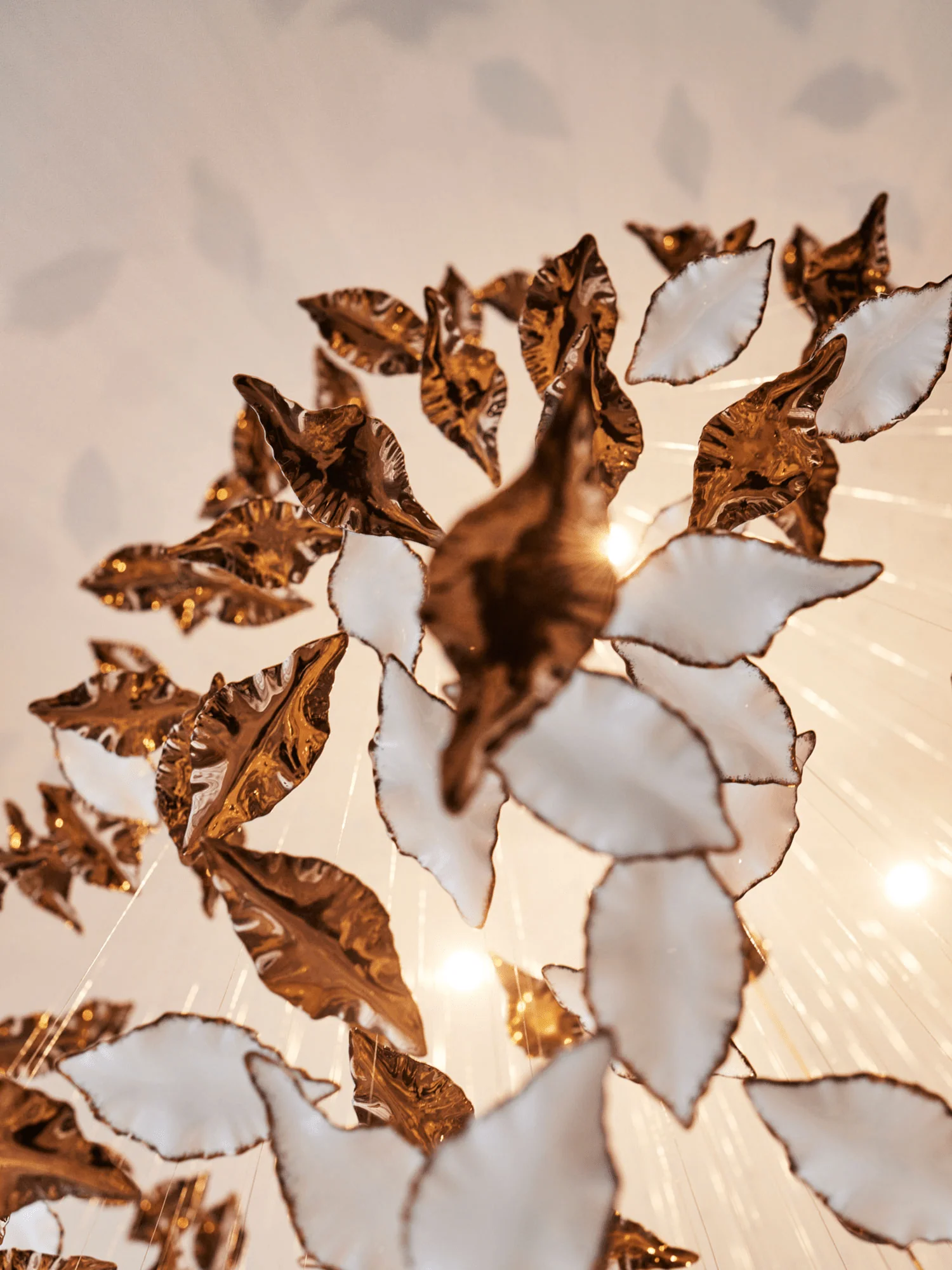 Leaf Twisted Sculptural Customize Chandelier - Image 14