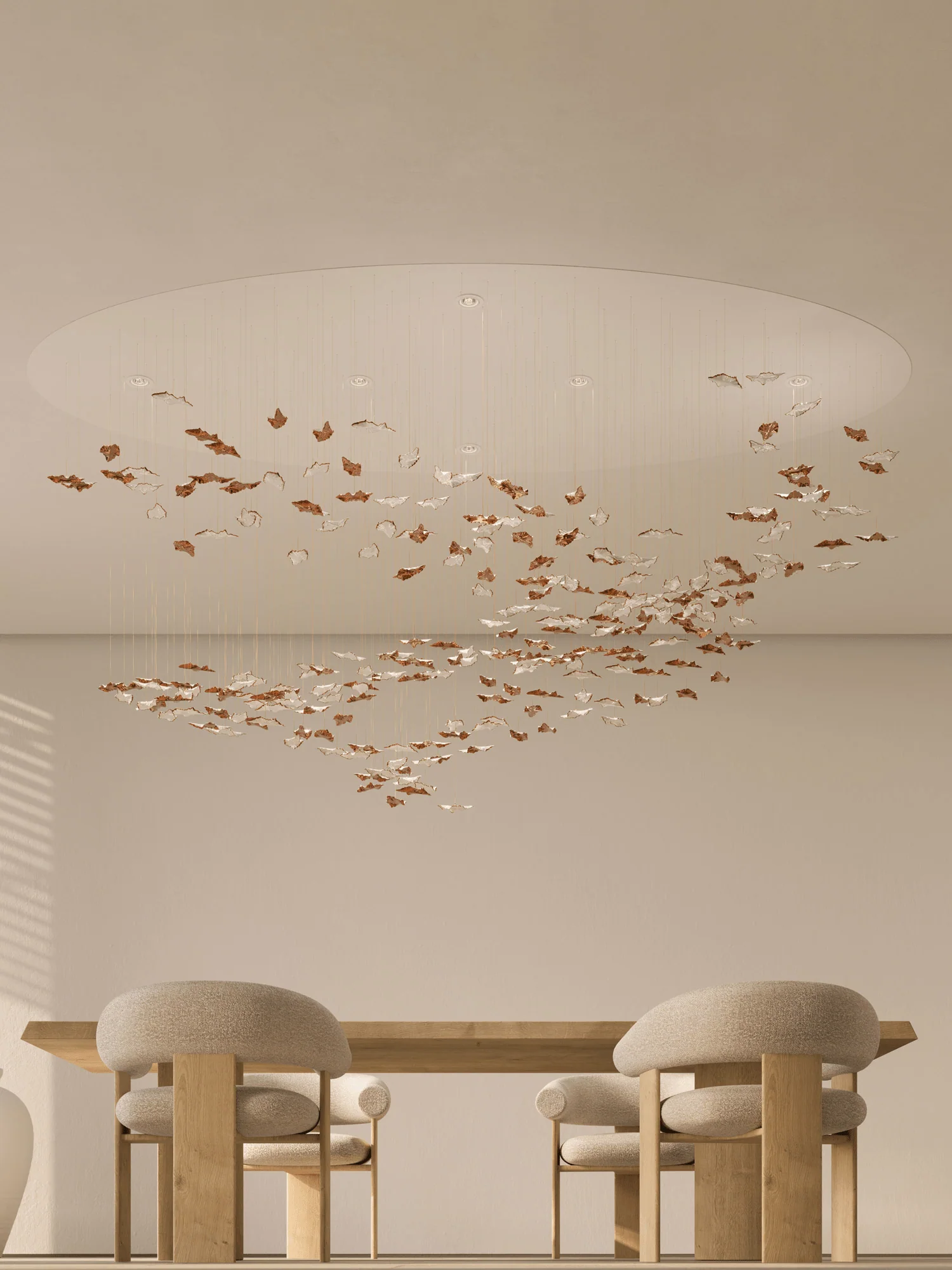 Leaf Twisted Sculptural Customize Chandelier - Image 16