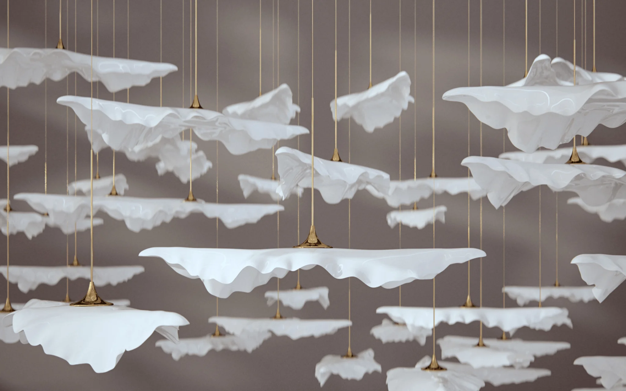 Leaf Twisted Sculptural Customize Chandelier - Image 19