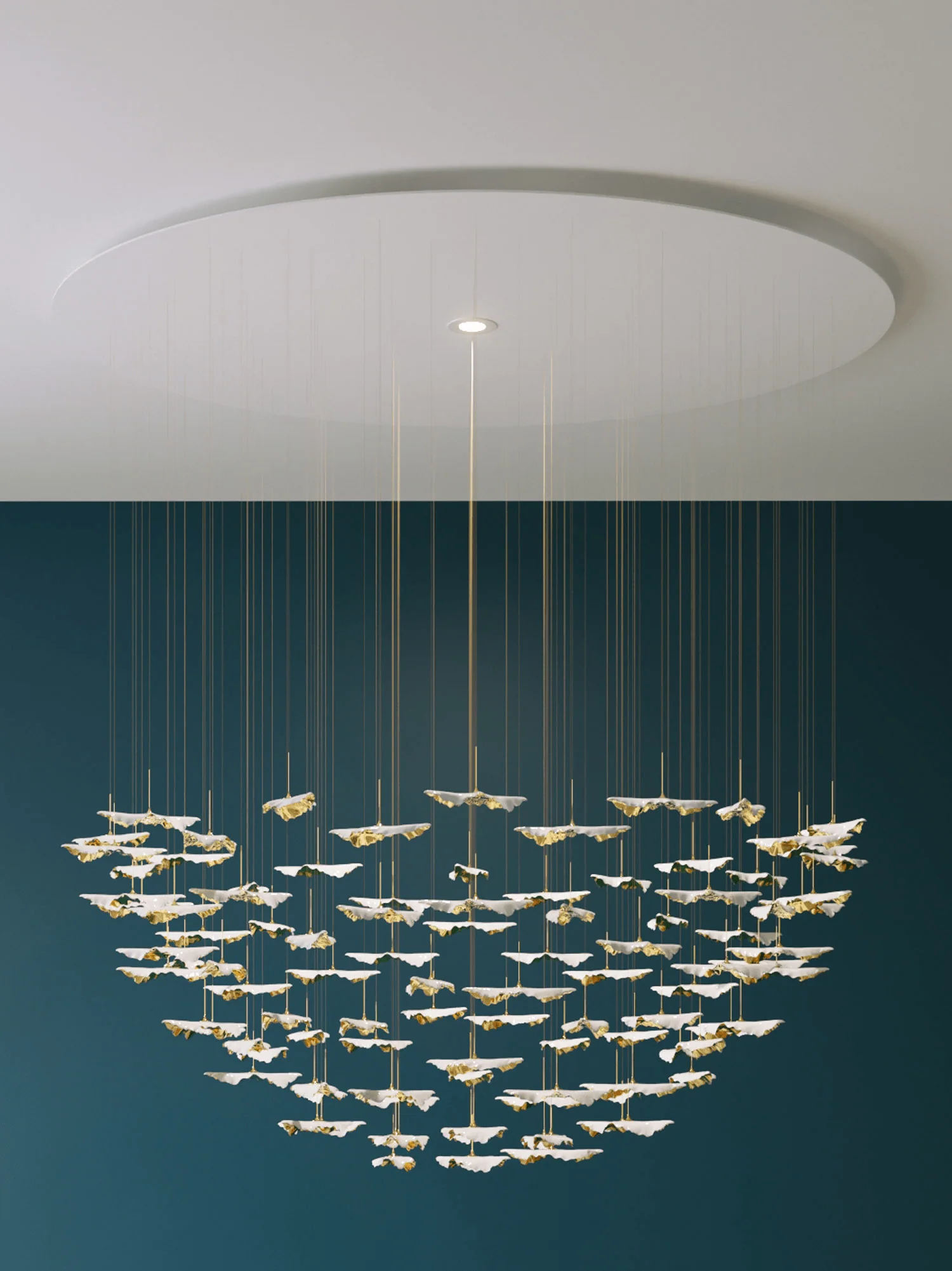 Leaf Twisted Sculptural Customize Chandelier - Image 28