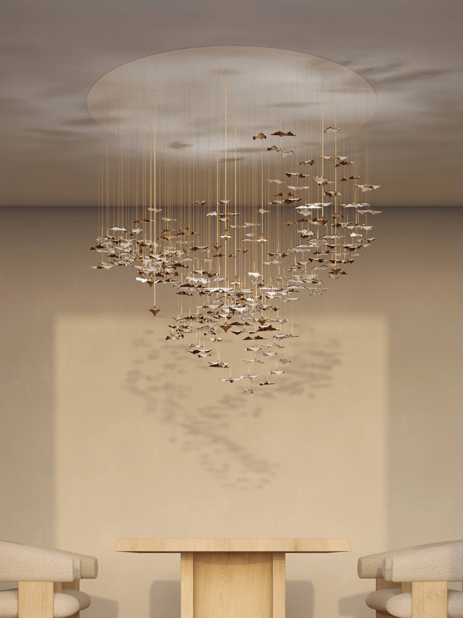 Leaf Twisted Sculptural Customize Chandelier - Image 38