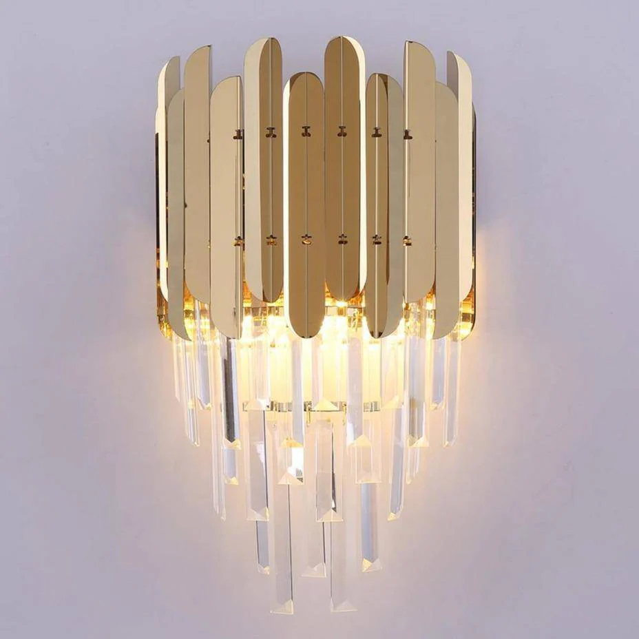 Legance Gold Plated Crystal Wall Sconce - Image 3