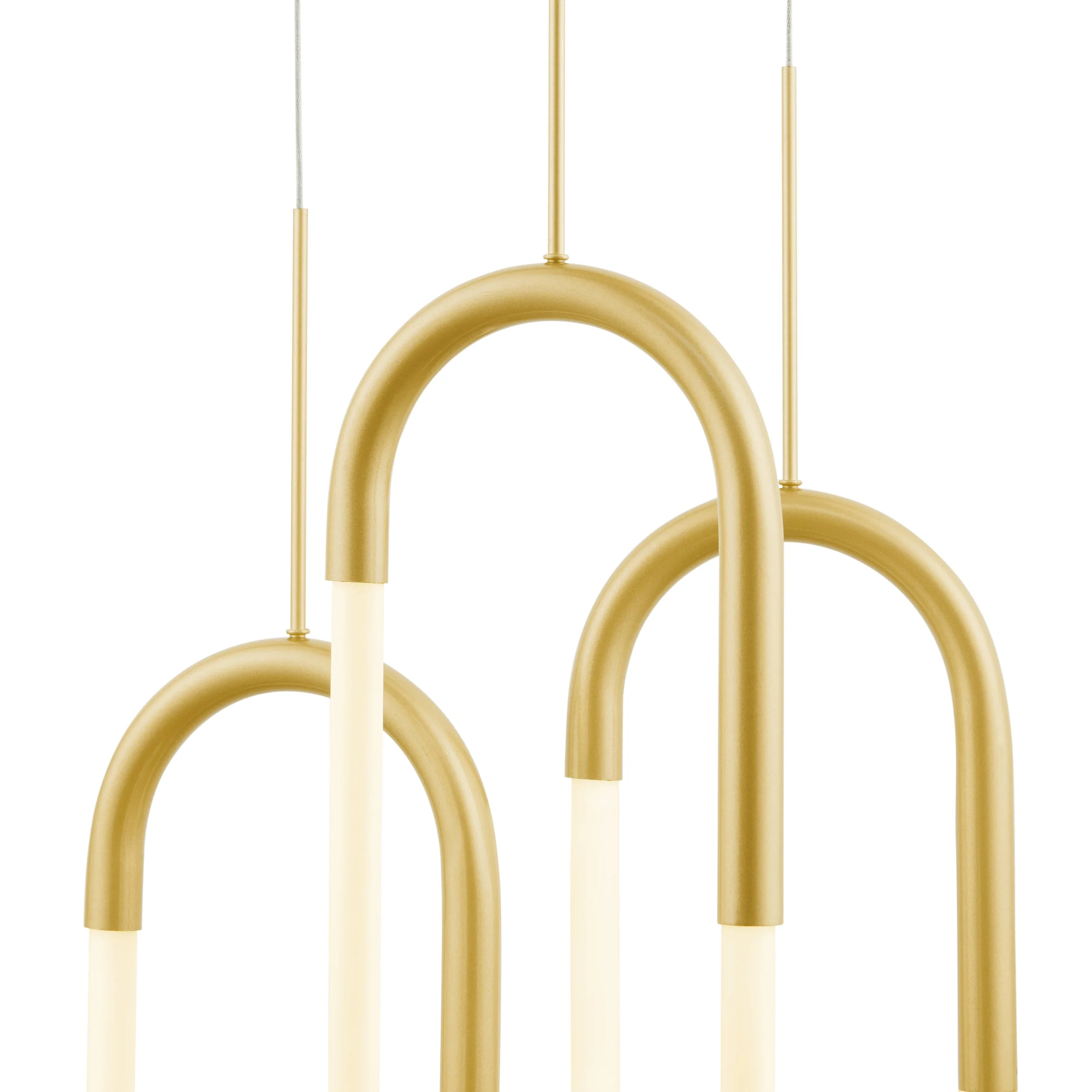 LED Three Clips Chandelier // Sandy Gold - Image 4