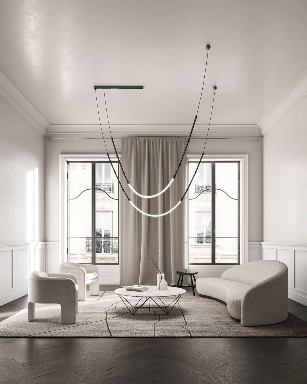 Leda Alabaster Chandelier - Image 16