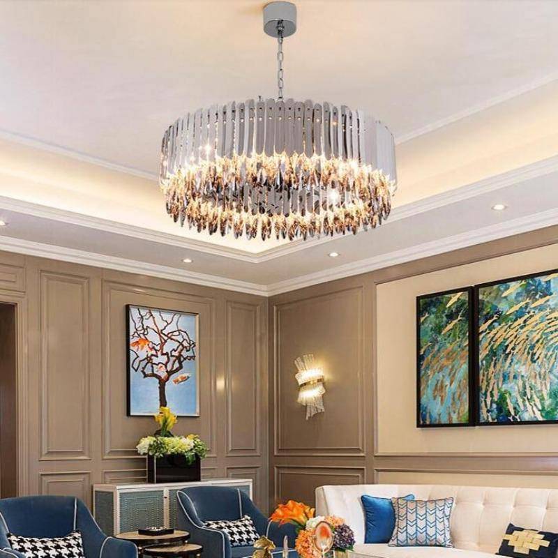 Legance Crystal Chandelier, Chrome - Image 2