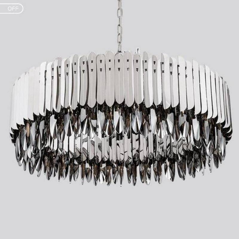 Legance Crystal Chandelier, Chrome - Image 6
