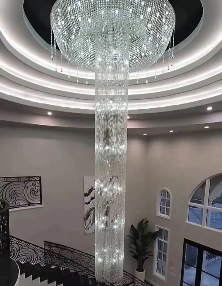 Leif Extra Large Waterfall Crystal Chandelier - Image 4