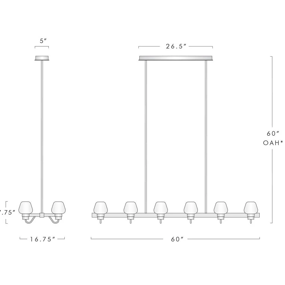 Letitia Linear Crystal  Chandelier - Image 8